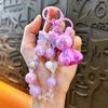 Llavero creativo con cuentas de conejo mágico, exquisito y bonito accesorio para bolso, colgante para coche, llavero de regalo