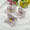 Ponto 8cm Grande Flor de Andorinha Cabeça de Flor Orquídea Coração Artificial Guirlanda DIY Adorno de Cabeça Acessórios de Cabelo Xishuangbanna Flor