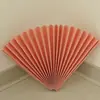 Suministros Creativos Chinos para Bodas Abanico de Papel Plegable DIY Tallado en Papel Marcadores de Carretera Chinos Decoraciones Florales Adornos Aéreos