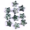 Accesorios de Estrella de Cristal Natural 20 mm Estrella de Cinco Puntas Adornos de Piedra Bruta Piezas de Juego de Gemas Estrella de Cinco Puntas Piedra