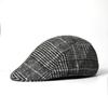 Boina de Otoño e Invierno para Hombre Patrón de Espiga Retro Gorra Delantera Gorra Británica Casual Sombrero Personalizado para Hombre Gorra de Periódico