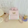 Bolso de mano de oso lindo estilo coreano, moda de dibujos animados, mochila dulce, diseño de alta calidad, portátil para salidas, bolso de hombro casual