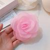 Sweet Girl Super Fairy Rose Bow Mesh Side Clip Mulheres de alta qualidade quebrado Hairpin Head Decorative Hairpin