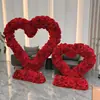 Prateleira em Forma de Coração Transfronteiriça Cenário Floral de Casamento Palco Exibição Suporte de Flores Evento de Pedido Celebração Flor Artificial Coração Vermelho