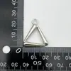 Nuevos Accesorios de Cremallera Metálica, Deslizador de Platino Desmontable, Tirador en Forma de Corazón, Colgante para Llavero DIY, Tirador de Ferretería