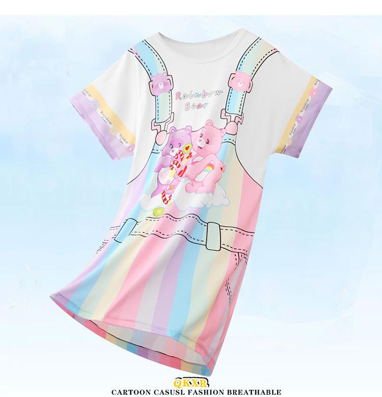 商品详情图_东南亚儿童睡衣夏季女童睡裙短袖可爱公主女孩大童洋