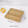 Caja de Postre de Mantequilla de Madera de Bambú para Restaurante Tabla de Bocadillos para el Té de la Tarde Tabla de Pan Tabla de Corte de Queso de Madera Maciza con Tapa Caja de Mantequilla