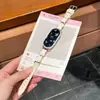 Adequado para Pulseira de Relógio Xiaomi Mi Band 11 10/9/8Nfc Pulseira de Couro com Padrão Napa Nova Moda Fivela de Pino Pulseira de Relógio