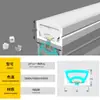 Fita de LED de tubo de silicone, montagem superficial, embutida, extrusão integrada, moldável, fita de luz linear flexível para exterior, fita de luz à prova d'água