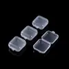 3.5 Caja de Tapones para Oídos de Plástico Caja de Almacenamiento de PP Caja para Anzuelos de Pesca Mini Caja con Tapa Caja Pequeña de Plástico Caja de Almacenamiento Almacenamiento Portátil
