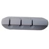Enrolador de cabo de dados de silicone para mesa, 1/3/5/7 furos, organizador de cabos de fone de ouvido autoadesivo, suporte para atacado