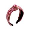 Moda Francesa Rafi Grass Pressão Nó de Cabelo Arco de Cabelo Estilo Boêmio Alto Cranial Top Cabeça Arco Menina Personalizado Headwear