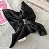 Novo Lenço Quadrado de Cetim Coreano e Japonês Scrunchie para Mulheres, Acessório de Prendedor de Cabelo Grande Estilo Coreano de Alta Qualidade