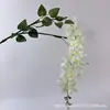 Flor de Poinciana Artificial Transfronteiriça Flor de Feijão de Rattan Decoração de Casamento Flor Flor de Glicínia Teto Celebridade da Internet Parede Flor Artificial Atacado