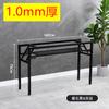 Estante para Mesa Plegable Mesa Larga Estante para Mesa de Doble Capa Estante de Hierro Patas de Mesa Patas de Mesa de una Sola Capa Mesa de Comedor Sencilla Soporte Blanco Cómo Vela Tú