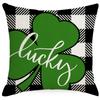 Calle Amazonas. Funda de Almohada del Día de San Patricio a Cuadros Funda de Almohada para el Hogar Sala de Estar Sofá Dormitorio Funda de Cojín