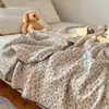 Manta de Gasa Arrugada de Algodón Grado Materno e Infantil Clase A, Colcha Multifuncional de Verano, Manta para Bebé, Toalla de Baño, Manta para Siesta en la Oficina