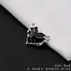 Colgante de Aleación de Corazón Cruzado Espina Rosa Retro Europeo y Americano Transfronterizo Accesorios para Colgante de Collar Hecho a Mano DIY