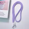 Nuevo Estilo Personalizado Sencillo y Fresco Combinación de Colores Cabezal de Rodillo Cuerda Larga Accesorios para Funda de Teléfono Móvil Correa Cruzada Bolso de Moda Correa para Tetera
