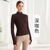 Outono 2025 Novo Top de Yoga Justo Jaqueta Slim Manga Longa Esportiva Casual Fitness Jaqueta Feminina