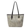 Bolso de mano retro texturizado de gran capacidad para mujer, estilo coreano, moderno, con una sola espalda, 2024