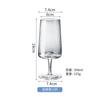 Copa de vino trapezoidal vertical creativa mirada fija inexpresiva cristal copa borde denso taza de jugo transparente resistente al calor taza de agua personalizada al por mayor