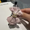 2025 novo grampo de cabelo com laço de gaze e strass para a parte de trás da cabeça, grampo banana original fofo