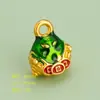 Novo Pingente de Bolinho de Arroz com Óleo Pingando de Liga para o Festival do Barco-Dragão Acessórios de Joias de Liga para Bolinho de Arroz Artesanal DIY Venda por Atacado