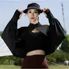 Nuevo Chal de Protección Solar Estilo Verano, Chal Integrado de Protección Solar para Actividades al Aire Libre, Protección UV, Parasol, Transpirable, Corte Holgado, Protección Solar