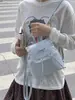 Mochila de Lunares Dulce Estilo Nuevo Transfronteriza, Moderna y a la Moda, Mochila Versátil para el Trabajo, Bolsa Escolar Pequeña de Aspecto Elegante