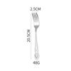 Amazon transfronterizo joya acero inoxidable vajilla occidental chapado en oro creativo retro relieve hogar cuchillo tenedor cuchara de comedor