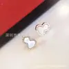 Aretes de Calabaza Chapados en Plata 925 Oro de 18K Completamente Diamantados Pato Mandarín Fulu Sencillos de Moda Lujo Ligero Calabaza Blanca