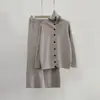 Estilo Coreano Estilo Preguiçoso Moda Casual Terno Suéter Outono e Inverno Calças Largas Soltas Conjunto de Duas Peças Tricotado Roupas Femininas