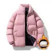 Nueva Colección Primavera y Otoño 2026: Abrigo Cálido Espeso para Hombre, Corte Holgado, Cuello Alto Versátil, Abrigo de Algodón Resistente al Frío