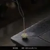 Quemador de Incienso de Cerámica Creativo de Loto para Uso Doméstico, Portainciensos Vintage para Interiores, Adorno de Bandeja para Incienso Estilo Zen