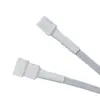 Cable de extensión para ventilador de caja de placa base, adaptador pequeño de 4 pines, divisor de cable de extensión PWM 1 a 3, 1 a 2, blanco