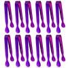 Fabricante de origen Juego de 12 piezas 304 Acero inoxidable Pinzas para azúcar Pinzas para hielo Transfronterizo 11cm Mini pinzas para hielo Pinzas para cubos de azúcar Pinzas de servicio