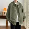 Chaqueta de trabajo para hombre Primavera y Otoño 2023 nueva de moda holgada casual camisa chaqueta para hombre Ruan guapo cuello solapa ropa de primavera