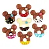 Accesorios de Resina Pegamento Blanco Juguete de Comida Funda para Teléfono Celular Tocado Accesorios para el Cabello DIY Accesorios de Minnie Donut Material de Pinza para Bebé