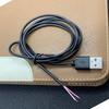 Cabo de extensão USB dois condutores cobre puro cabo USB de cabeça única macho fêmea preto cabo de transferência de energia atacado