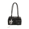Bolso de mujer tejido con patrón vintage transfronterizo, nuevo modelo 2026, bolso de hombro versátil para el día a día, bolso de mano de alta gama, bolso Boston