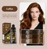 Tinta de Cabelo Vegana Transfronteiriça com Embalagem Totalmente em Inglês, Tinta de Cabelo em Espuma, Suave e Não Irritante, Cobre os Fios Brancos e os Deixa Pretos