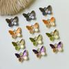 Versión coreana de estilo pastoral, aleación de diamante, gradiente de mariposa, accesorios de bricolaje, pendientes frescos, tocado, material de carcasa de teléfono móvil, venta al por mayor