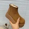 Botas de nieve para mujer de suela gruesa, forradas de felpa, botines estilo Birkenstock, nueva colección de invierno 2026, engrosadas y cálidas, adecuadas para climas fríos