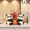 Decorações de Casa Transfronteiriças de Resina Decorações para Casa Nova Festa de Inauguração de Casa Ornamentos de Panda Casa Atacado Sala de Estar Artesanato Criativo para Presente