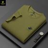 Camiseta Masculina Paisenlong Gola Redonda Verão 2025 Nova Paul Casual Solta Bordada Xadrez Cubano Cor Sólida Top