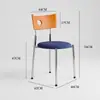 Silla de comedor estilo vintage para uso doméstico, minimalista, lujo ligero, sensación de alta gama, silla con respaldo de madera maciza, estilo francés Bauhaus, silla retro duradera