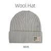 Gorro de Punto con Forro de Lana para Otoño e Invierno para Mujer, Gorro de Esquí Versátil de Estilo Japonés para Circunferencia de Cabeza Grande, Gorro de Lana Grueso Cálido de Moda a Prueba de Frío