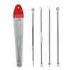 Fabricantes de aço inoxidável agulha acne conjunto de quatro peças para remover cravo agulha acne agulha acne ouro rosa agulha acne ferramentas de beleza