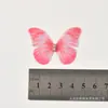 Accesorios de Mariposa de Doble Capa Simulada DIY Hechos a Mano Estéreo Mariposa Pequeña Decoraciones para Ropa Tela Accesorios de Mariposa Simulada